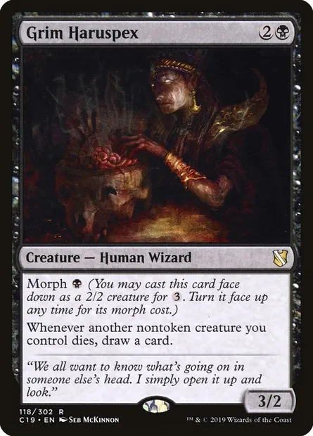 Grim Haruspex, Magic card C19 118 — Commander 2019 set