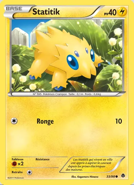 Statitik, carte Pokémon EPO 33 — extension Pouvoirs Émergents