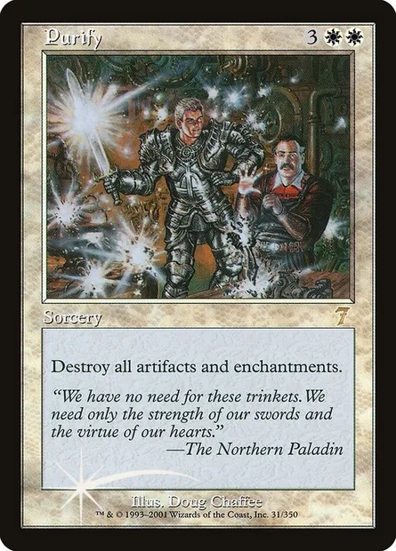 Purification, carte Magic 7ED 31★ — extension Septième Edition