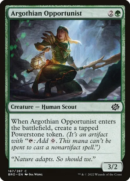 Argothian Opportunist, Magic card BRO 167 — The Brothers' War set