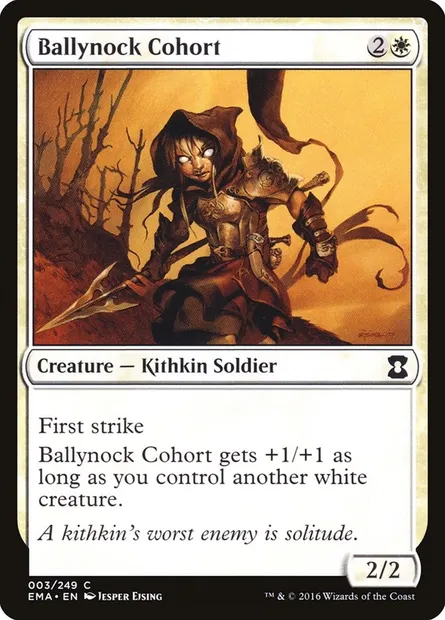 Cohorte de Damnejonc, carte Magic EMA 3 — extension Eternal Masters