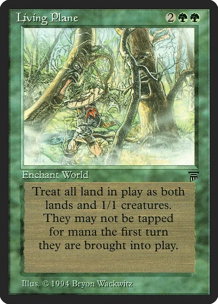 Living Plane, Magic card LEG 193 — Legends set