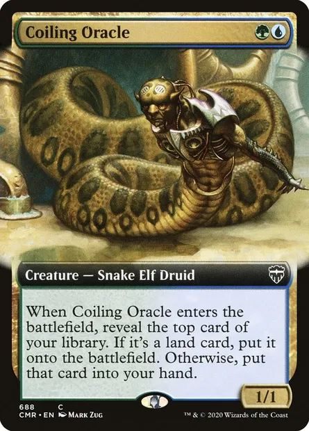Coiling Oracle, Magic card CMR 688 — Commander Legends set