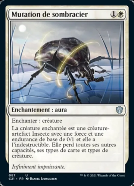 Mutation de sombracier, carte Magic C21 87 — extension Commander 2021