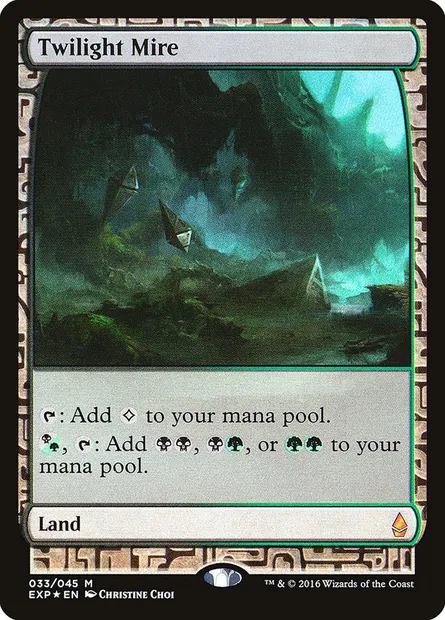 Twilight Mire, Magic card EXP 33 — Zendikar Expeditions set