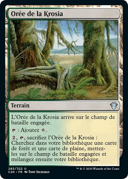 Orée de la Krosia, carte Magic C20 285 — extension Commander 2020