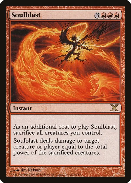 Soulblast, Magic card 10E 236 — Tenth Edition set