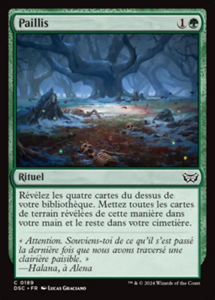 Paillis, carte Magic DSC 189 — extension Duskmourn: House of Horror Commander