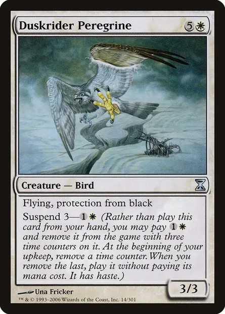 Duskrider Peregrine, Magic card TSP 14 — Time Spiral set