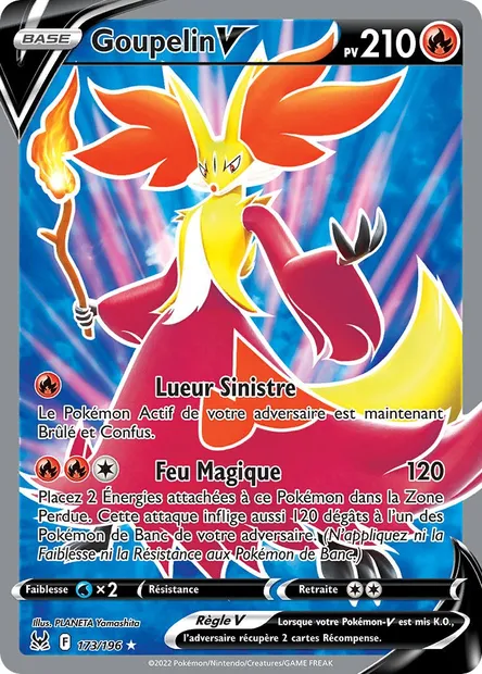 Goupelin V, carte Pokémon LOR 173 — extension Origine Perdue