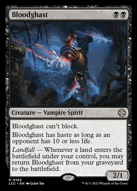 Bloodghast, Magic card LCC 184 — The Lost Caverns of Ixalan Commander set