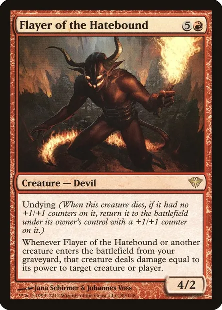 Flayer of the Hatebound, Magic card DKA 89 — Dark Ascension set