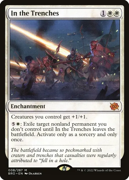 In the Trenches, Magic card BRO 8 — The Brothers' War set