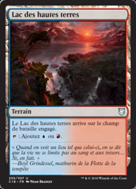 Lac des hautes terres, carte Magic C18 255 — extension Commander 2018