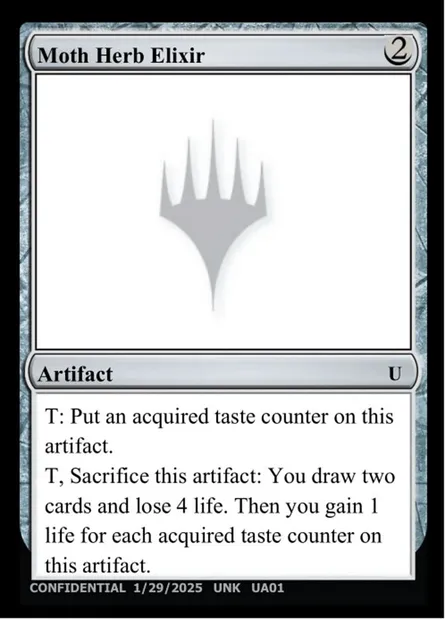 Moth Herb Elixir, carte Magic UNK UA01c — extension Unknown Event