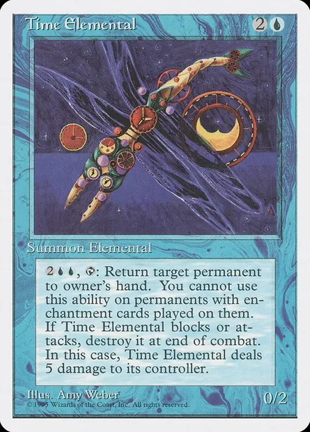 Elémental du temps, carte Magic 4ED 108 — extension Quatrième Edition