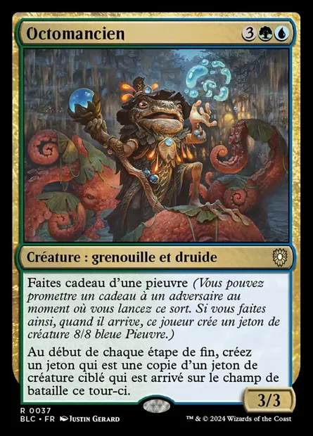 Octomancien, carte Magic BLC 37 — extension Bloomburrow Commander