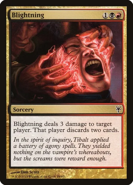 Blightning, Magic card DDK 69 — Duel Decks: Sorin vs. Tibalt set