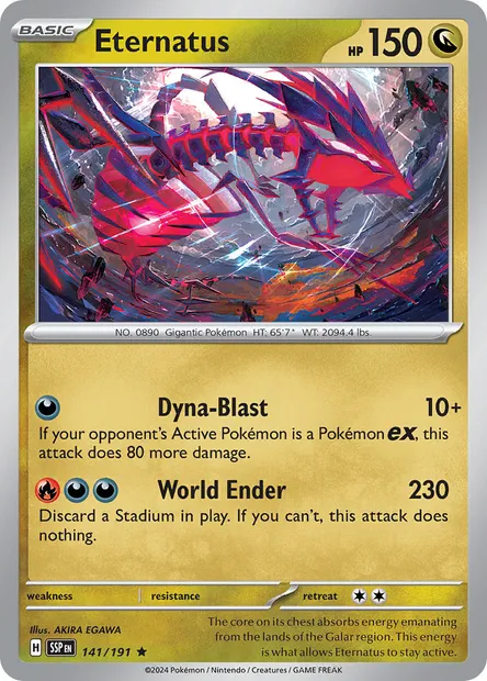 Eternatus, Pokémon card SSP 141 — Surging Sparks set