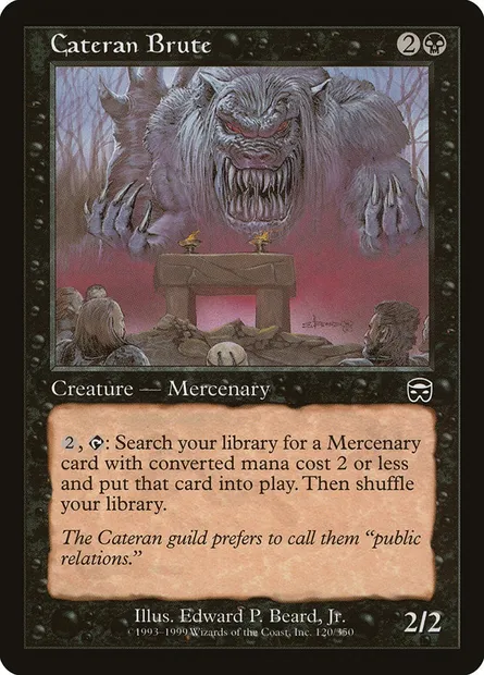 Cateran Brute, Magic card MMQ 120 — Mercadian Masques set