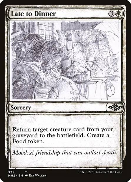 Late to Dinner, Magic card MH2 329 — Modern Horizons 2 set