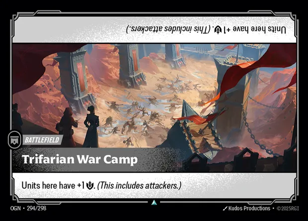 Trifarian War Camp, Riftbound card OGN 294 — Origins set