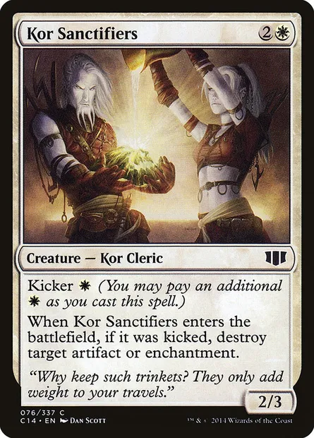 Kor Sanctifiers, Magic card C14 76 — Commander 2014 set