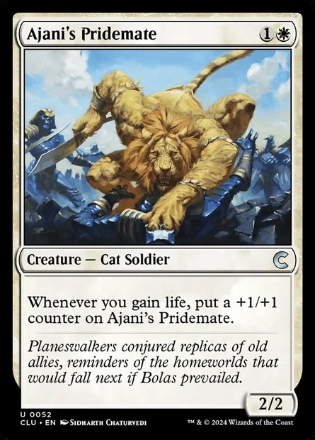 Ajani's Pridemate, Magic card CLU 52 — Ravnica: Clue Edition set