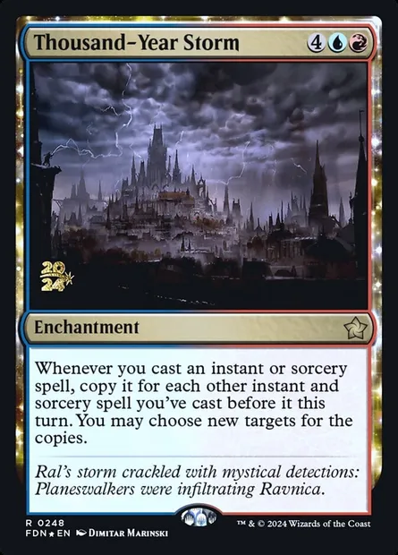Thousand-Year Storm, Magic card PFDN 248s — Foundations Promos set