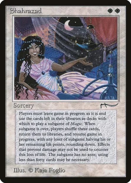 Shahrazad, carte Magic ARN 10 — extension Arabian Nights