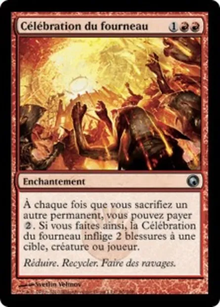 Célébration du fourneau, carte Magic SOM 90 — extension Cicatrices de Mirrodin
