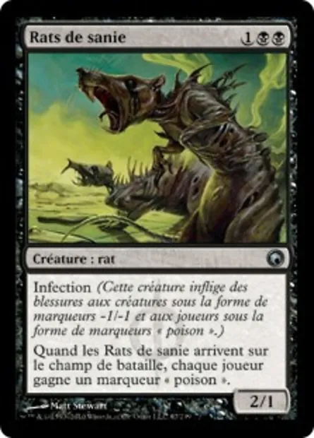 Rats de sanie, carte Magic SOM 67 — extension Cicatrices de Mirrodin