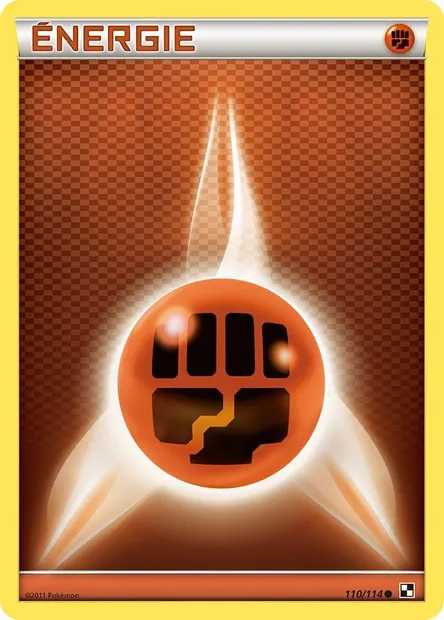 Énergie Combat, carte Pokémon BLW 110 — extension Noir & Blanc