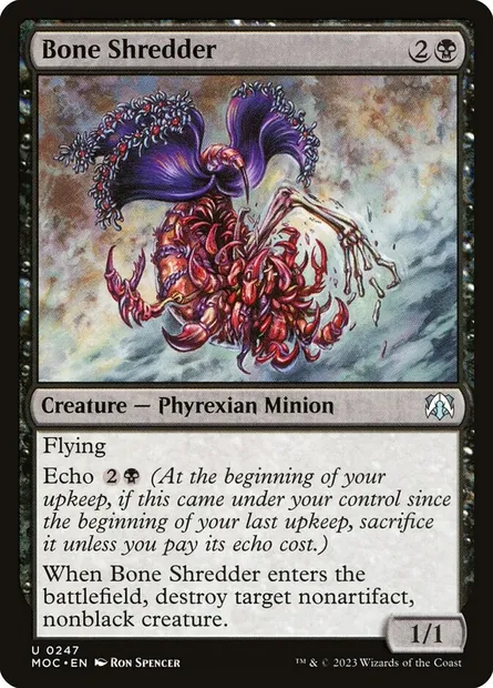 Bone Shredder, Magic card MOC 247 — March of the Machine Commander set