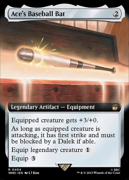 Ace's Baseball Bat, Magic card WHO 454 — Doctor Who set