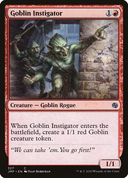 Instigateur gobelin, carte Magic JMP 327 — extension Jumpstart