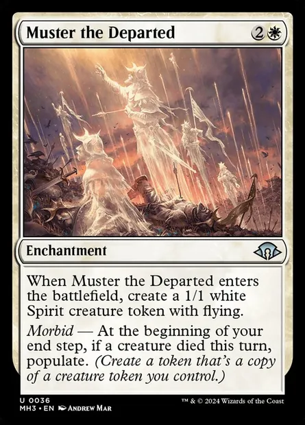 Muster the Departed, Magic card MH3 36 — Modern Horizons 3 set