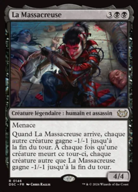 La Massacreuse, carte Magic DSC 146 — extension Duskmourn: House of Horror Commander