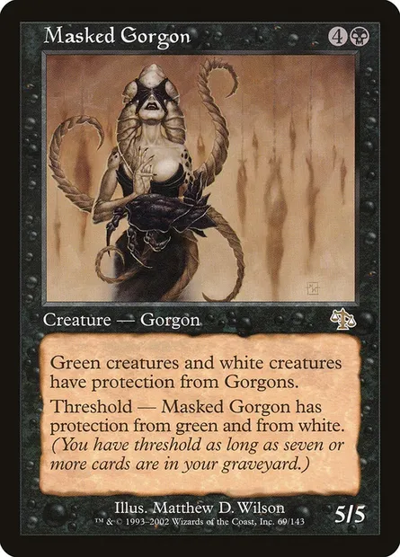 Masked Gorgon, Magic card JUD 69 — Judgment set