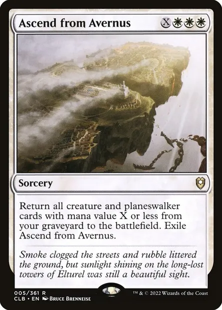 Ascend from Avernus, Magic card CLB 5 — Commander Legends: Battle for Baldur's Gate set