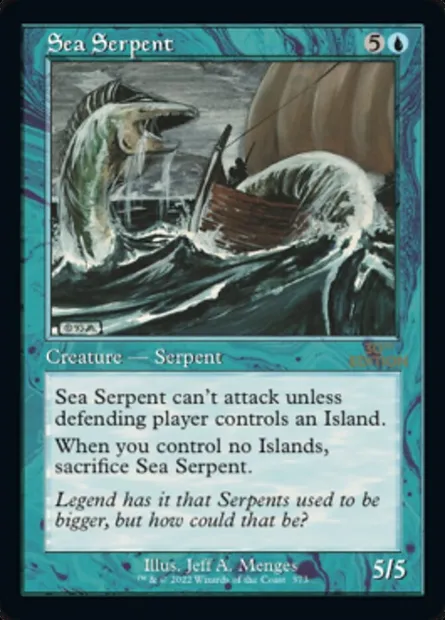 Sea Serpent, Magic card 30A 373 — 30th Anniversary Edition set