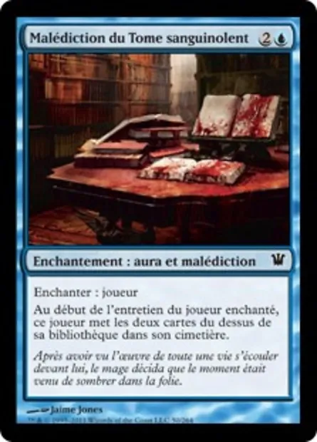 Malédiction du Tome sanguinolent, carte Magic ISD 50 — extension Innistrad