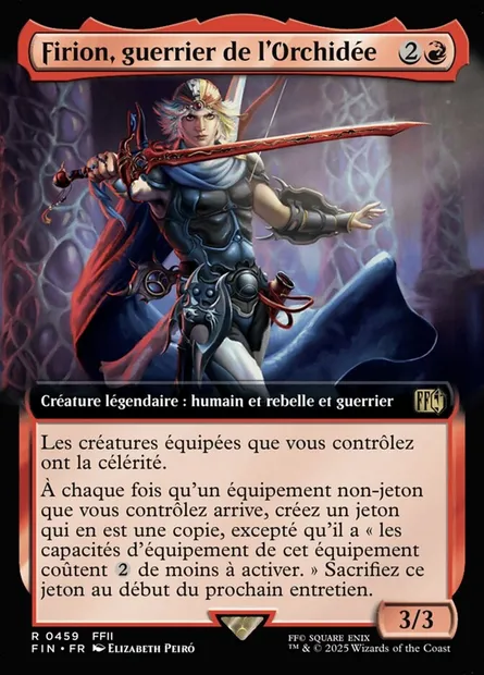 Firion, guerrier de l'Orchidée, carte Magic FIN 459 — extension Final Fantasy