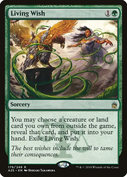 Living Wish, Magic card A25 179 — Masters 25 set