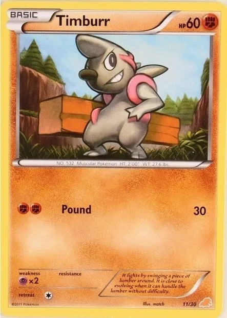 Charpenti, carte Pokémon TK5E 011 — extension BW Trainer Kit Excadrill