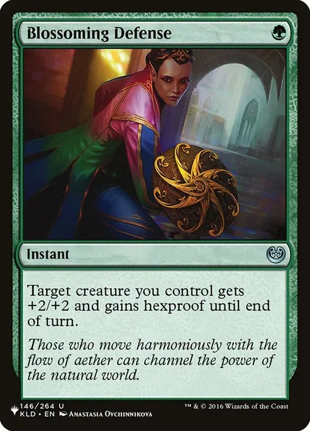 Blossoming Defense, Magic card PLST KLD-146 — The List set