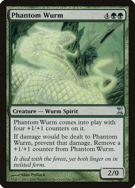 Phantom Wurm, Magic card TSP 211 — Time Spiral set