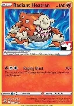 Radiant Heatran, Pokémon card PPS 027 — Play! Pokémon Prize Pack Series set
