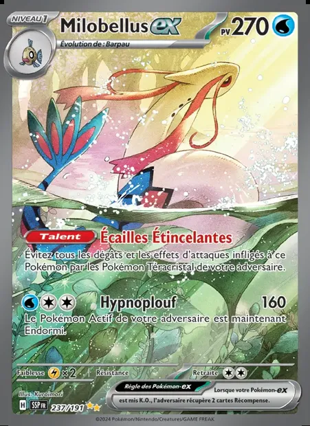 Milobellus-ex, carte Pokémon SSP 237 — extension Étincelles Déferlantes