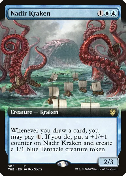 Nadir Kraken, Magic card THB 305 — Theros Beyond Death set